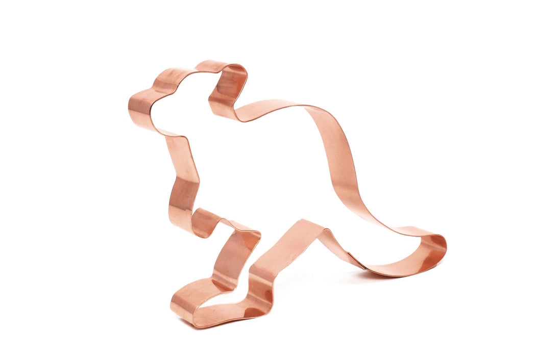 Large Copper Kangaroo Cookie Cutter - Nature Design (6.75 x 4.25 inches) - Made in USA