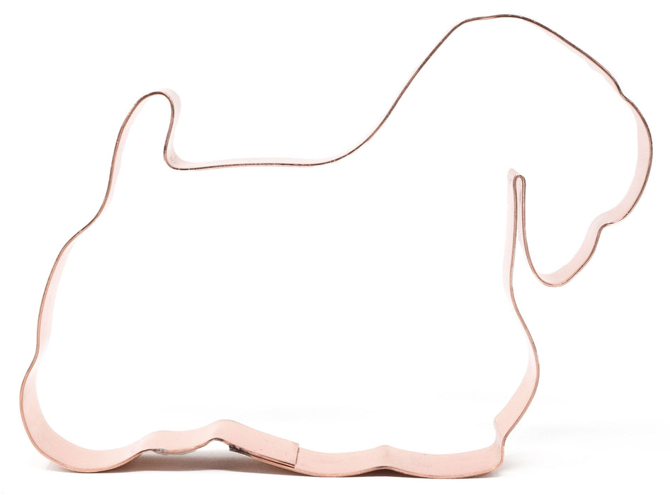 Copper Sealyham Terrier Dog Cookie Cutter, 4.75 x 3.25  inches, Made in USA