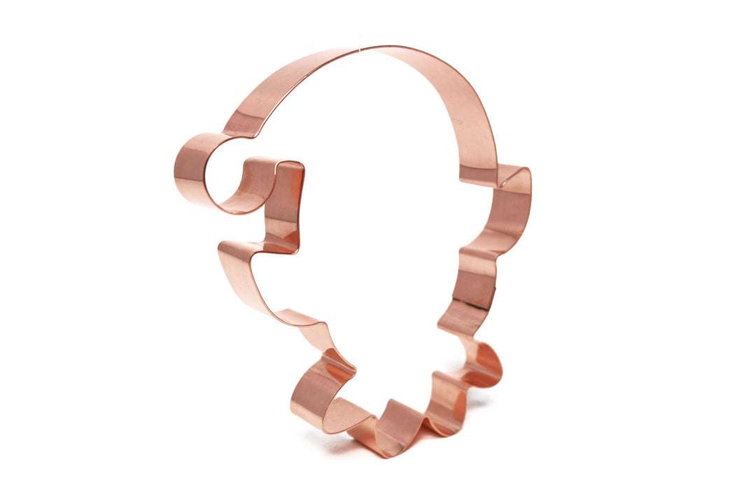Copper Elf Cookie Cutter - Christmas Cookie Cutter, 4.5 x 4 Inches, Made in USA