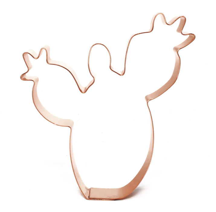 Copper Prickly Pear Cookie Cutter - Cactus Cookie Cutter, 4.25 x 4 Inches, Made in USA