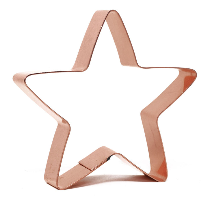 Copper Star Cookie Cutter - Patriotic Design (3.25 inches) - Made in USA