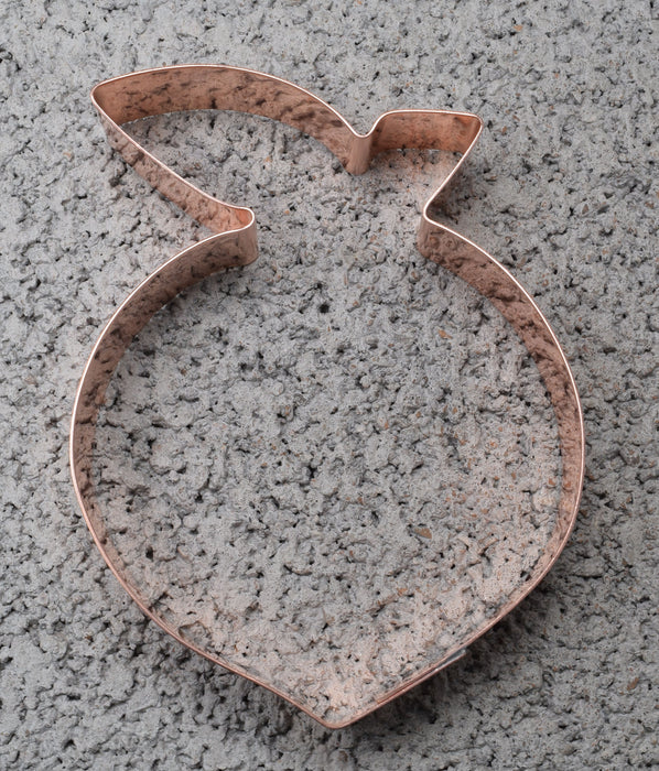 Copper Peach Cookie Cutter - Fruit Cookie Cutter, 4 x 3.25 Inches, Made in USA