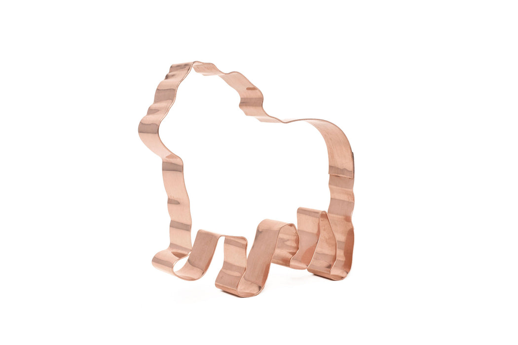 Copper Bulldog Cookie Cutter, Dog Cookie Cutter, 4.25 x 3.75 inches, Made in USA