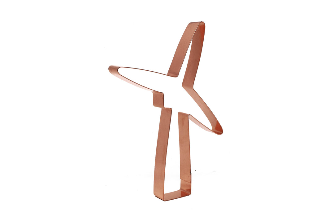 Copper Wind Turbine Cookie Cutter, 6 x 4.5 inches, Made in USA