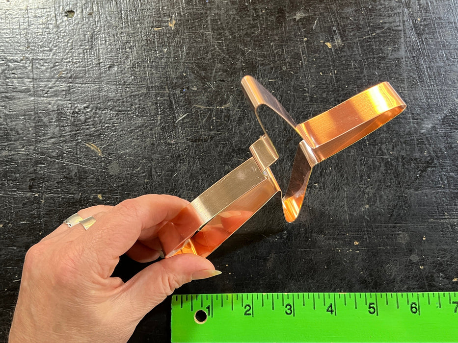 Copper Wind Turbine Cookie Cutter, 6 x 4.5 inches, Made in USA
