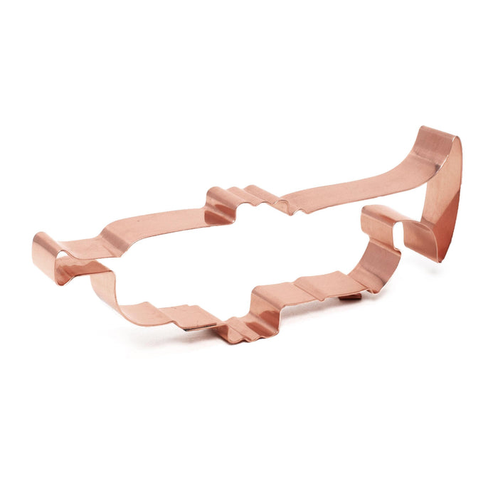 Copper Trumpet Cookie Cutter, Musical Instrument, 6.5 x 2 Inches, Made in USA