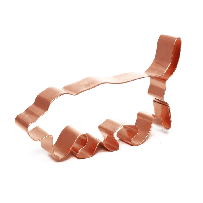 Copper Basset Hound Cookie Cutter - Hunting Dog Design (4.75 x 2.5 inches) - Made in USA