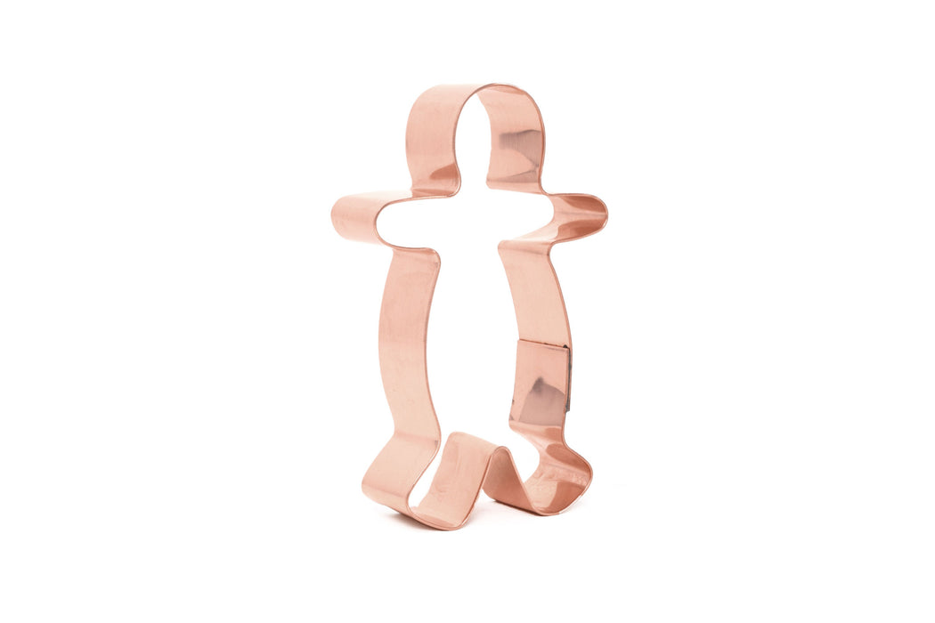 Copper Gingerbread Man Cookie Cutter - Christmas Cookie Cutter, Made in USA