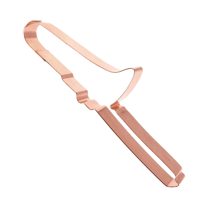 Copper Trombone Cookie Cutter - Musical Instrument Cookie Cutter, 7 x 2 inches, Made in USA