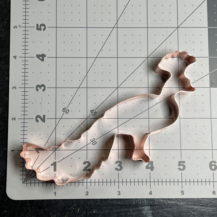 Copper Peacock Cookie Cutter - Bird Cookie Cutter, 6.25 x 3.5 inches, Made in USA