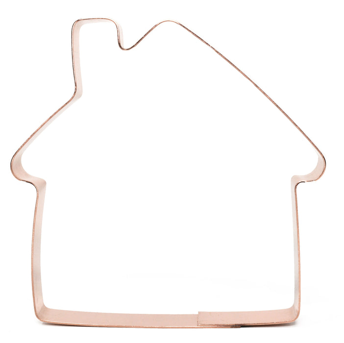 Copper Gingerbread House Cookie Cutter - Holiday Design (4 inches) - Made in USA