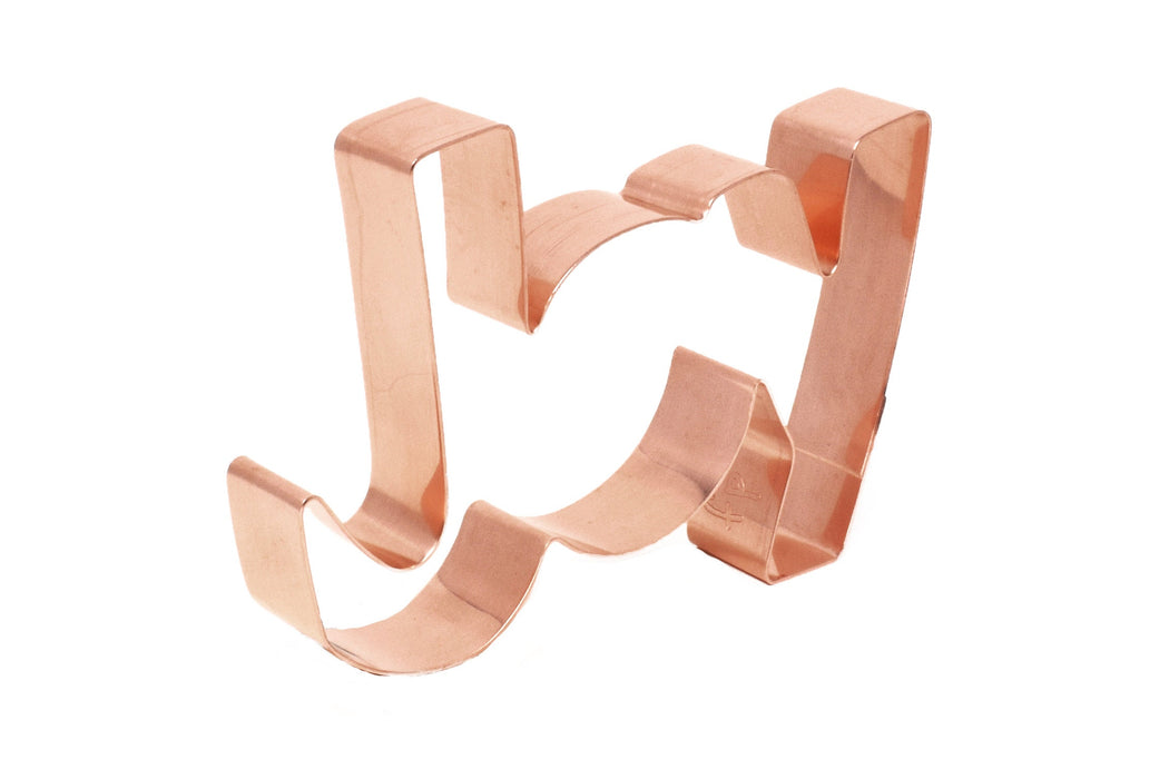 Copper JOY Cookie Cutter - Christmas Cookie Cutter, 4.5 x 3.5 Inches, Made in USA