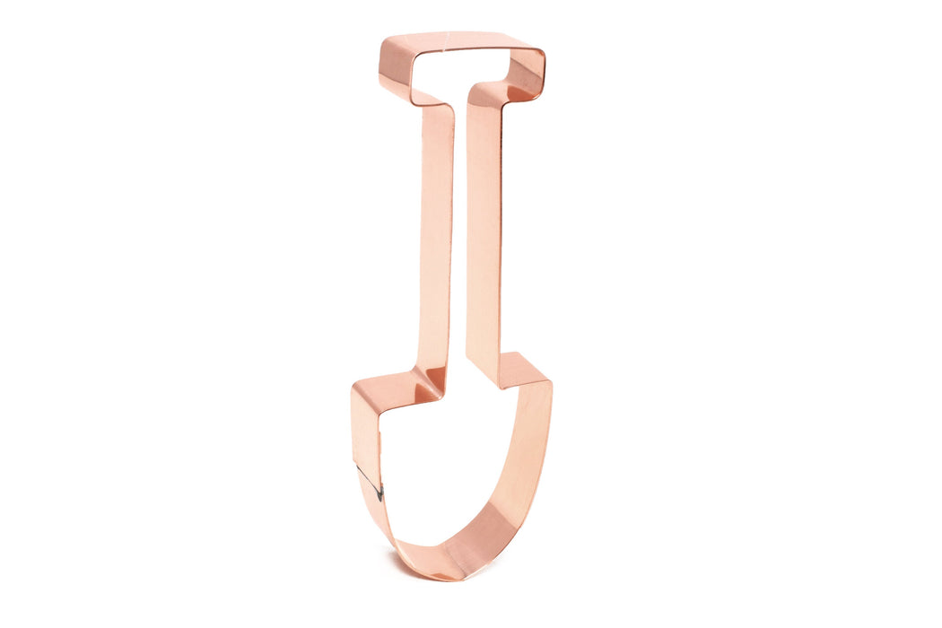 Copper Shovel Cookie Cutter - Garden Design (6 X 2 inches) - Made in USA