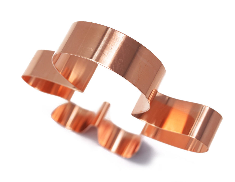 Copper Gingerbread Man Cookie Cutter - Christmas Design (6 x 4.25 inches) - Made in USA
