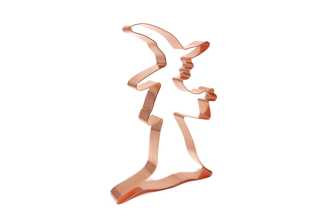 Big Copper Wicked Witch Cookie Cutter - Halloween Cookie Cutter, 6 x 4.25 Inches, Made in USA
