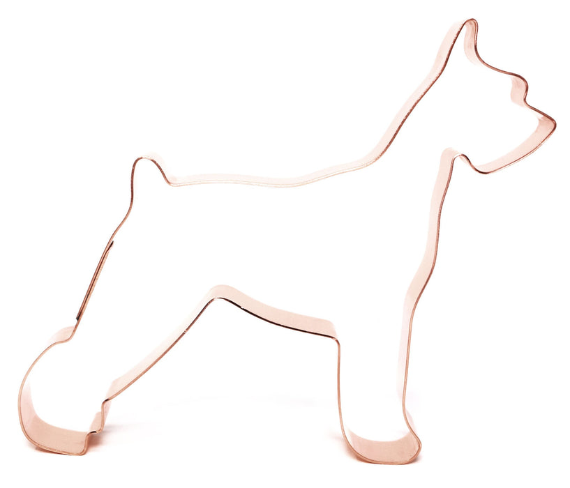 Copper Giant Schnauzer Cookie Cutter, Dog Cookie Cutter, 4.5 inches, Made in USA