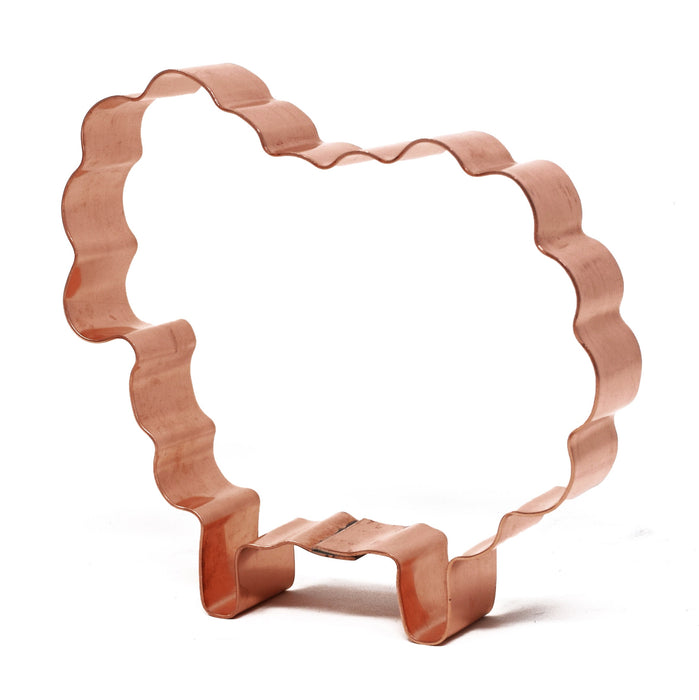 Copper Sheep Cookie Cutter - Animal Cookie Cutter, 3.75 x 3.5 Inches, Made in USA
