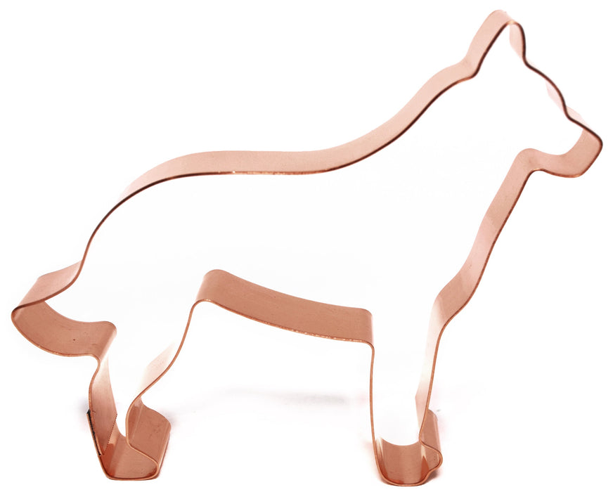 Copper Belgian Malinois Cookie Cutter, Dog Cookie Cutter 5 x 4.5 inches, Made in USA