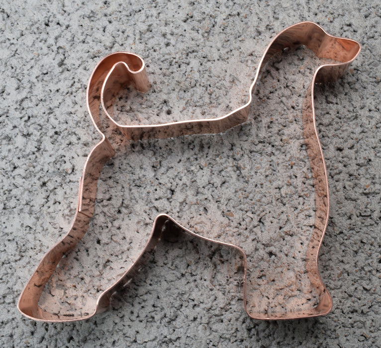 Copper Afghan Hound Cookie Cutter - Dog Cookie Cutter, 4 inches, Made in USA