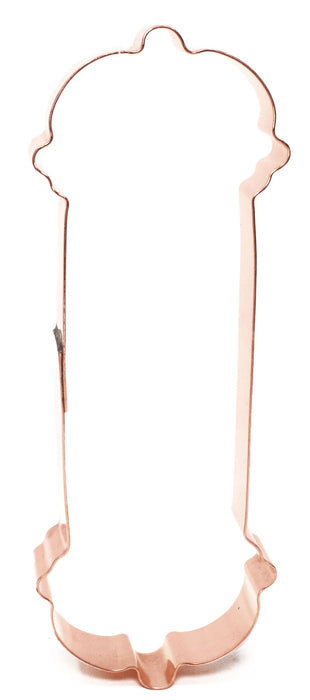 Copper Barber Pole Cookie Cutter - Barber Cookie Cutter, 5.5 x 2 inches, Made in USA