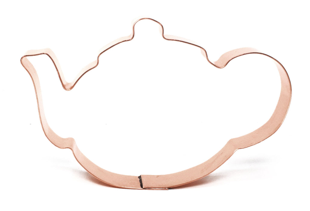 Copper Teapot Cookie Cutter, Food Cookie Cutter, 4.75 x 3 inches, Made in USA