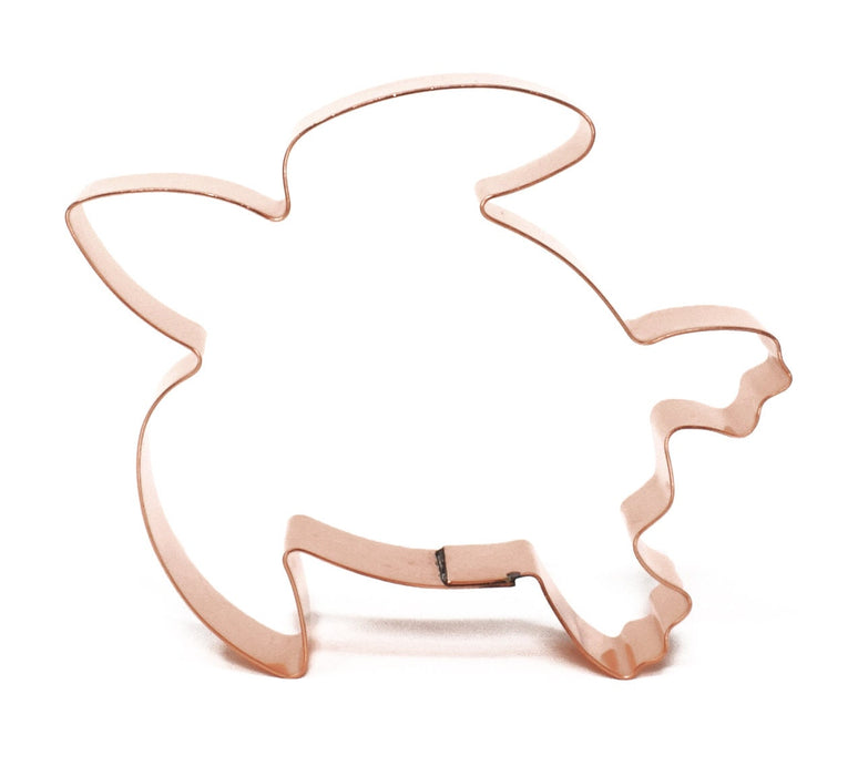 Copper Sea Turtle Cookie Cutter - Animal Cookie Cutter, 5 x 4.75 inches, Made in USA