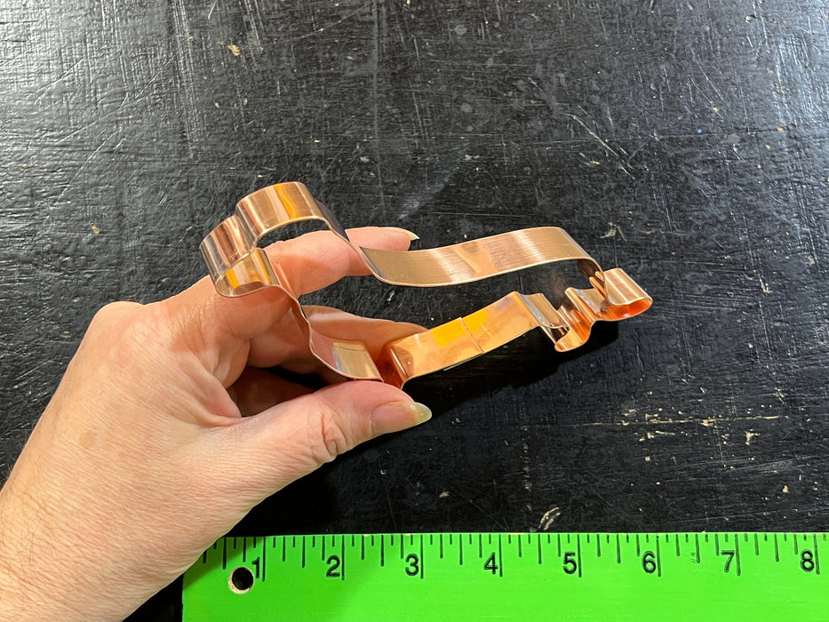 Copper Dachshund Dog Cookie Cutter - Dog Breed Design (5.5 x 3 inches) - Made in USA