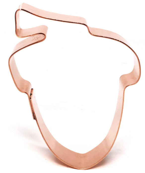 Copper Acorn Cookie Cutter - Nature Design (2.5 x 3 inches) - Made in USA