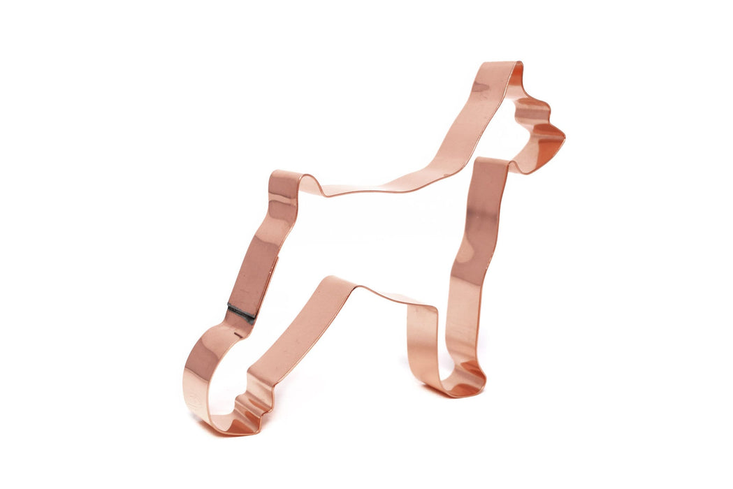 Copper Giant Schnauzer Cookie Cutter, Dog Cookie Cutter, 4.5 inches, Made in USA
