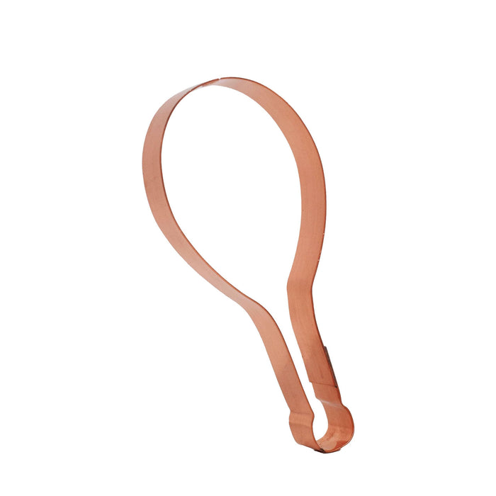 Copper Tennis Racquet Cookie Cutter - Sports Cookie Cutter, 5.5 x 2.5 inches, Made in USA