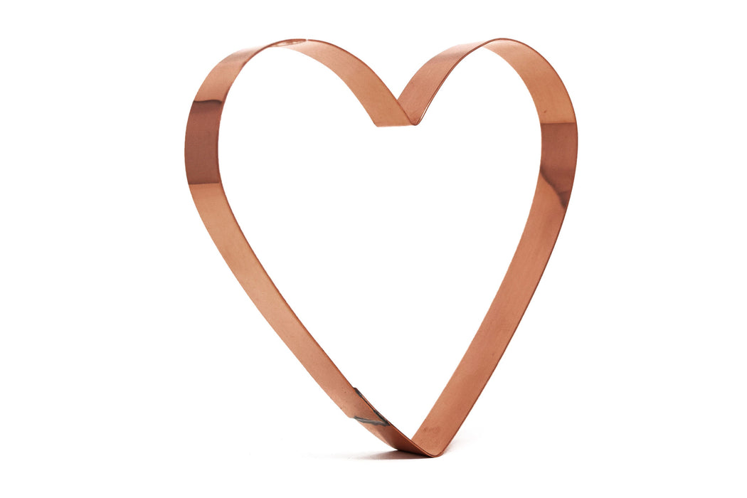 Copper Heart Cookie Cutter - Valentine / Wedding Cookie Cutter, Made in USA