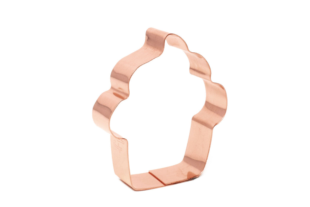 Copper Cupcake Cookie Cutter - Food Cookie Cutter, Made in USA