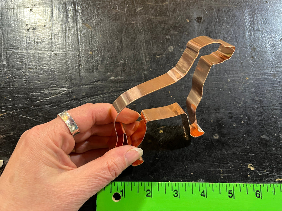 Copper Dalmatian Cookie Cutter - Dog Cookie Cutter, 4.75 x 3.5 inches, Made in USA