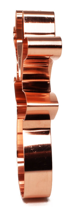 Big Copper Reindeer Face Cookie Cutter - Christmas Cookie Cutter, 5 x 4.5 inches, Made in USA