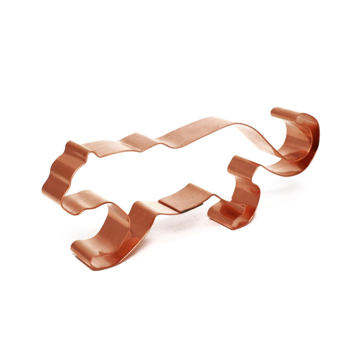 Copper Leopard Cookie Cutter - Animal Design (6 x 2 inches) - Made in USA