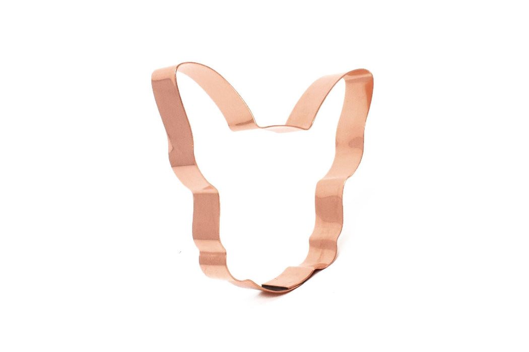 Copper French Bulldog Face Cookie Cutter, Dog Cookie Cutter, Made in USA