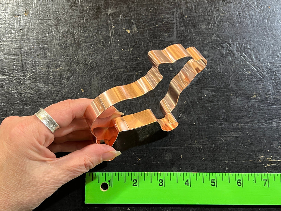 Copper French Bulldog Cookie Cutter - Dog Breed Cookie Cutter, 4.75 x 3.75 Inches, Made in USA