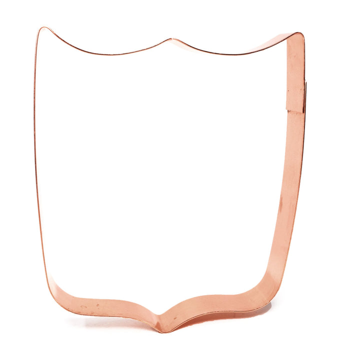 Copper Rodeo Plaque Cookie Cutter, 4.75 x 4 inches, Made in USA