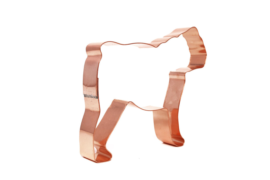 Copper English Bulldog Dog Cookie Cutter, 4.5 x 3.75 inches, Made in USA