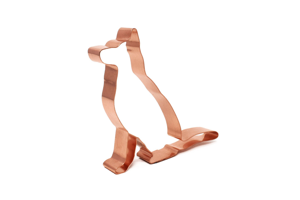 Copper Sitting Shepherd Cookie Cutter, Dog Cookie Cutter, 4.5 x 4 inches, Made in USA