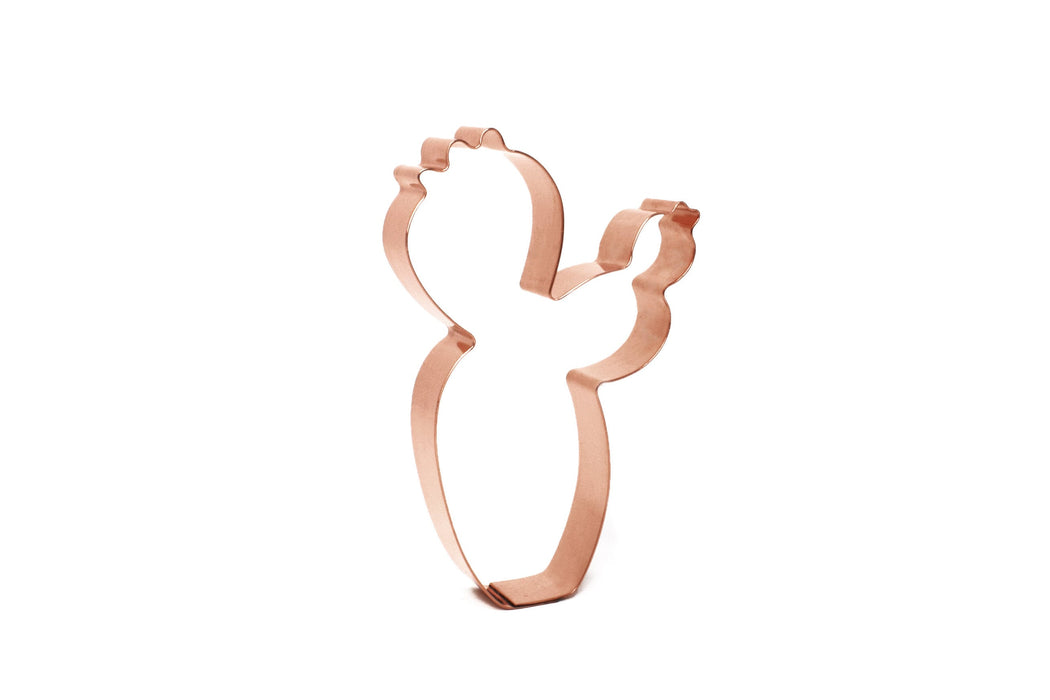 Copper Prickly Pear Cookie Cutter, 3.75 x 3.25 inches, Made in USA