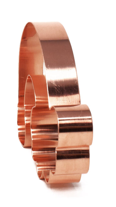 Copper Rainbow Cookie Cutter - St. Patrick's Day Design (5 x 3.75 inches) - Made in USA