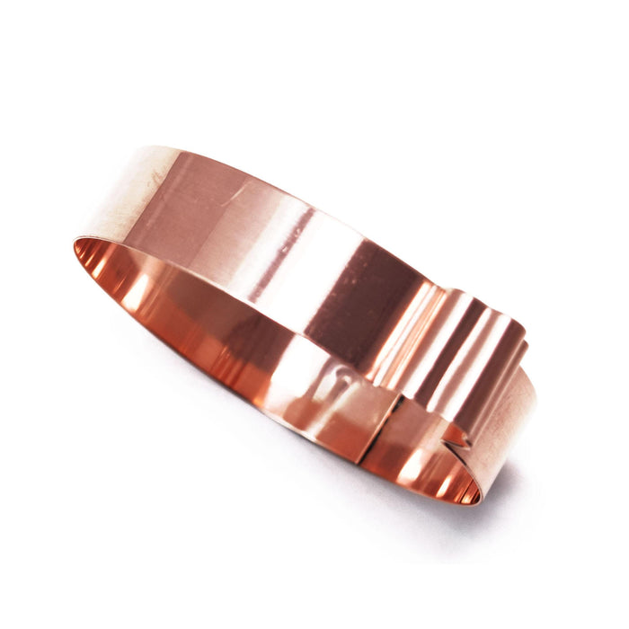 Big Copper Round Ornament Cookie Cutter, Christmas Cookie Cutter, 5 x 4.5 inches, Made in USA