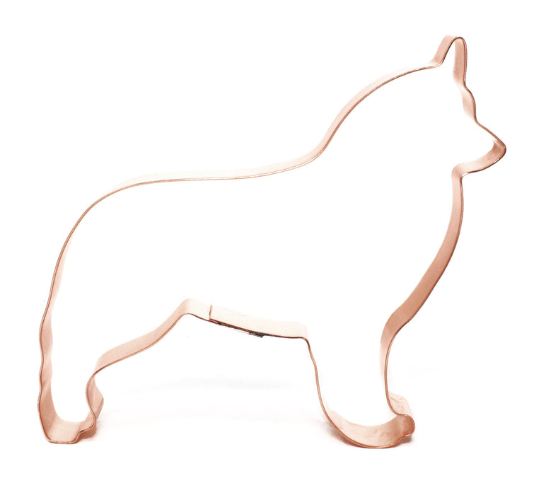 Copper Belgian Sheepdog Cookie Cutter - Dog Cookie Cutter, 4.5 x 4.25 inches, Made in USA