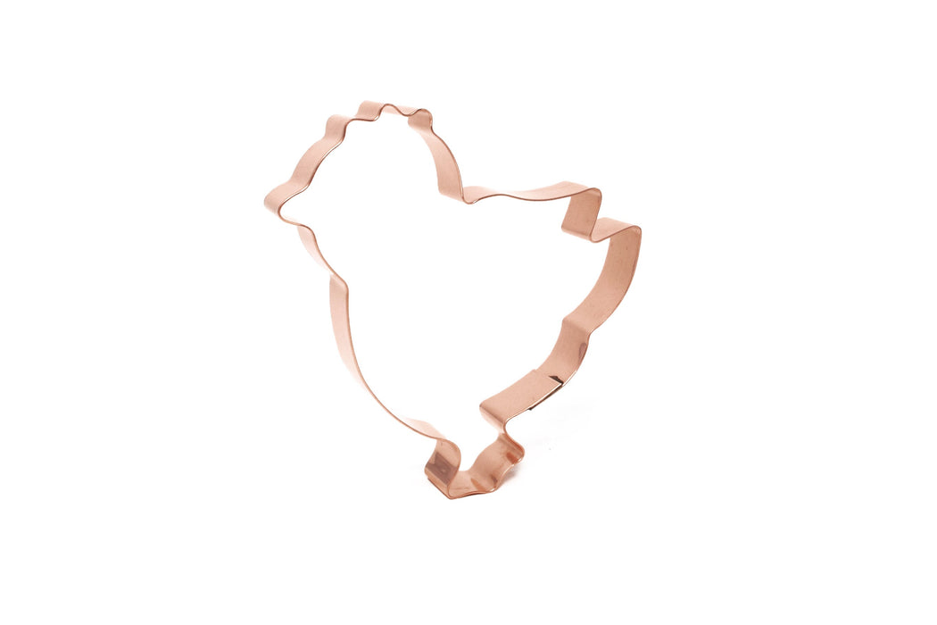 Copper Chicken Cookie Cutter, Animal Cookie Cutter, 4.5 x 4.25 inches, Made in USA