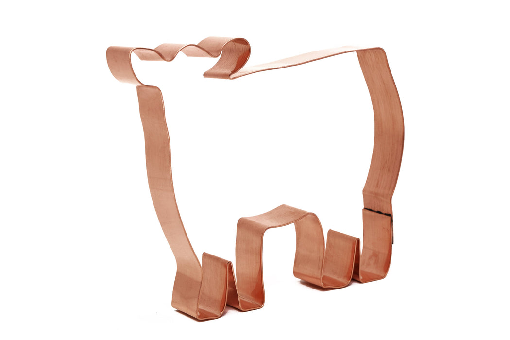 Copper Show Steer Cookie Cutter, Animal Cookie Cutter, 4.5 x 3.75 inches, Made in USA