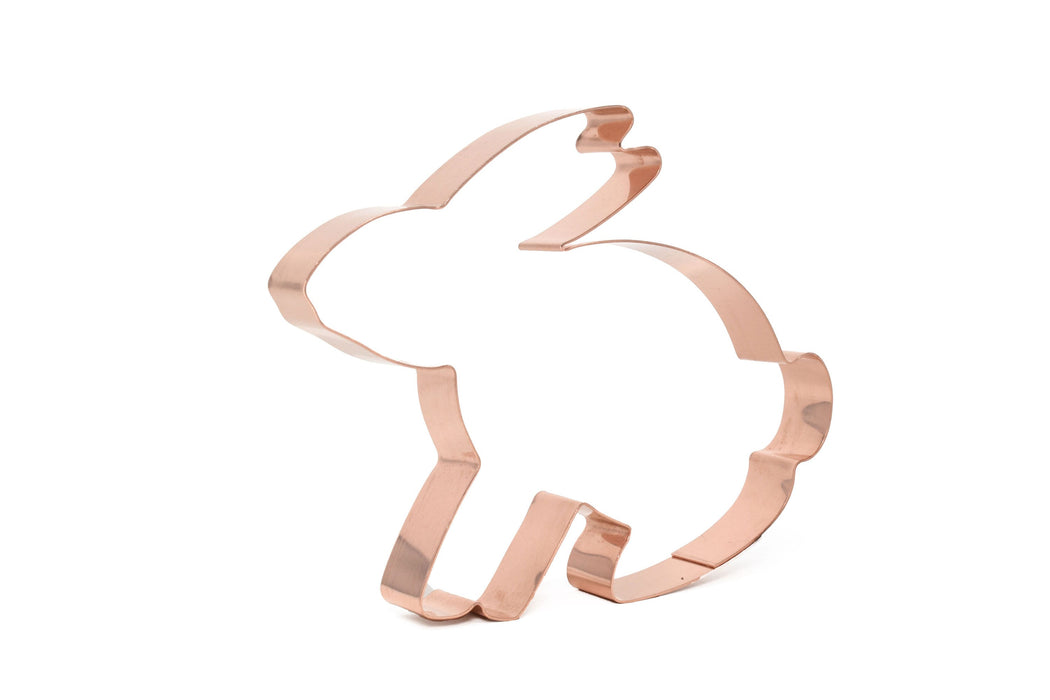 Copper Rabbit Cookie Cutter - Folk Art Cookie Cutter, 4.5 x 5 Inches, Made in USA