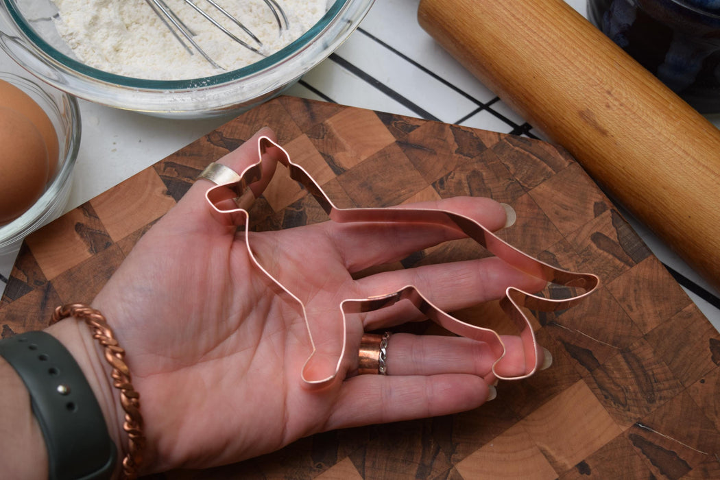Copper German Shepherd Cookie Cutter - Dog Breed Design (5.5 x 3.75 inches) - Made in USA