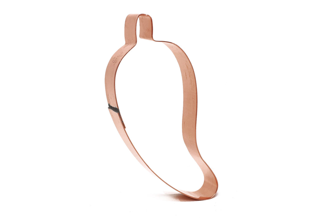Copper Jalapeno Pepper Cookie Cutter, Vegetable Design 4.75 x 2 inches, Made in USA