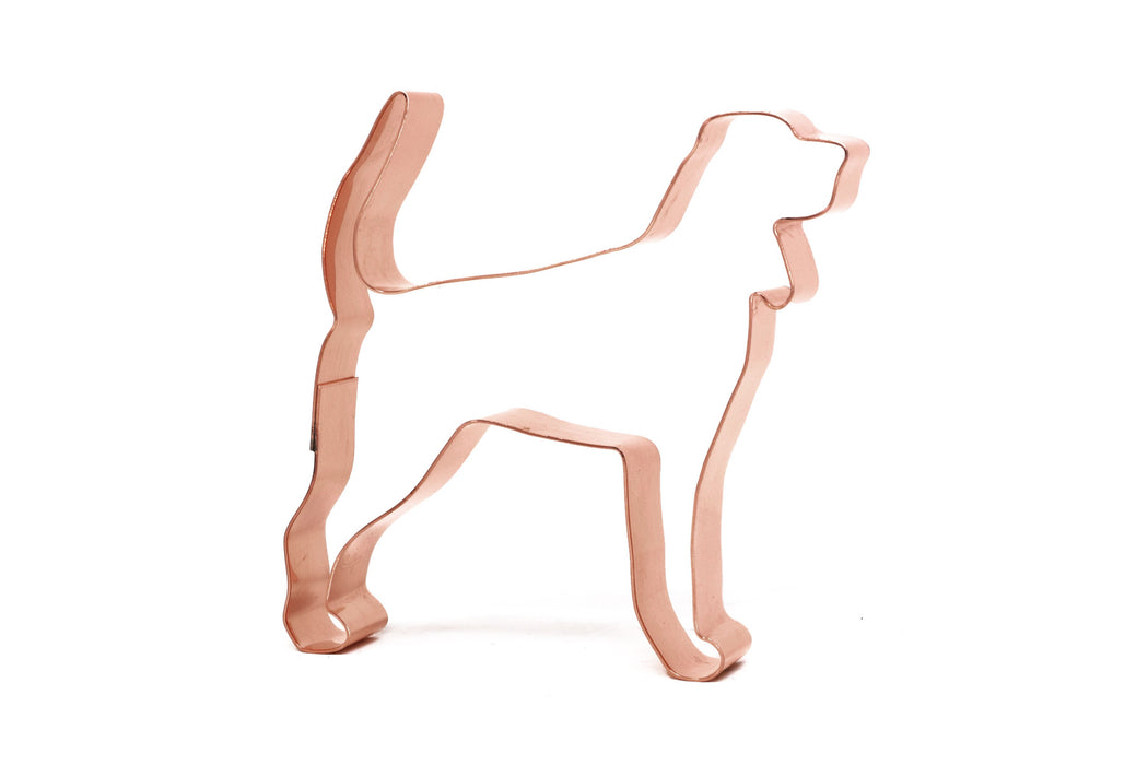 Copper Black and Tan Coonhound Cookie Cutter - Dog Cookie Cutter, 3.75 x 3.5 inches, Made in USA